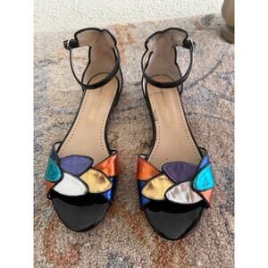 Roberto Durville Gem Tone Ankle Strap Sandals
